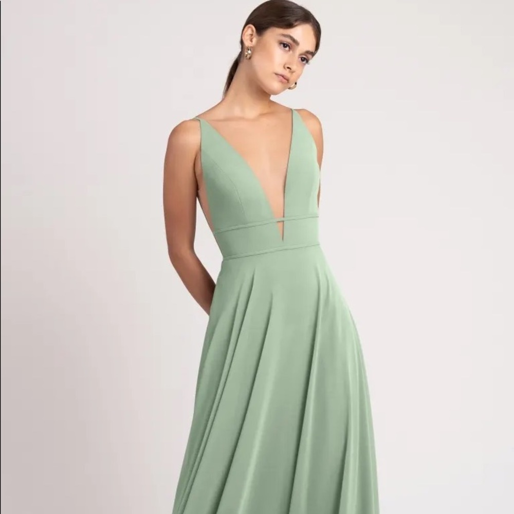 Jenny Yoo Hollis Bridesmaid Dress in color Sea Glass- Size 4! NEVER WORN/ALTERED